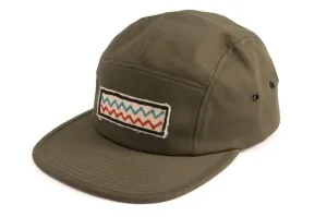 #202 - Basecap 5-Panel Zigzag olive