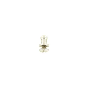 7mm, Nickel, Small Collar Button Stud with Screw, Solid Brass - PK5, #P-2712-SBN