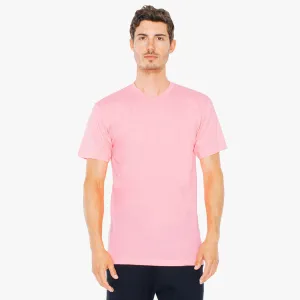 American Apparel Unisex Neon Heather Pink 50/50 Short Sleeve Tee