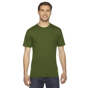 American Apparel Unisex Olive Fine Jersey Short-Sleeve T-Shirt
