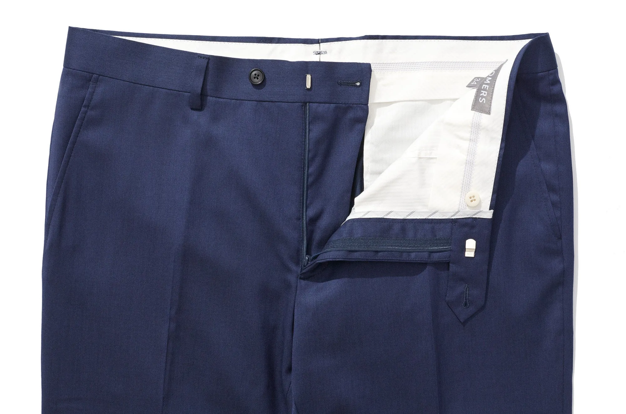 Beacon - Blue Sharkskin Italian Wool Suit