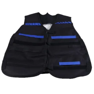 Black Unisex Adjustable Quick-dry Hunting Military Tactical Vest Nylon Vest Toy Kit Hunting Vests Outdoor Jungle Equipment