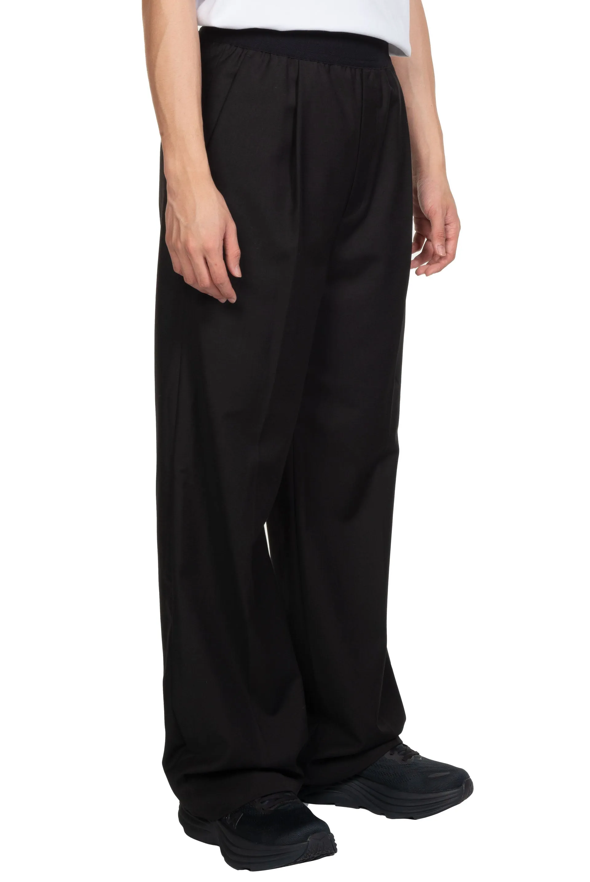 Black WD Logo trousers