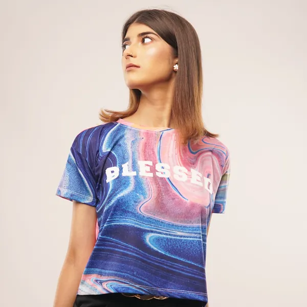 BLESSED Women Crop Top