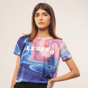 BLESSED Women Crop Top