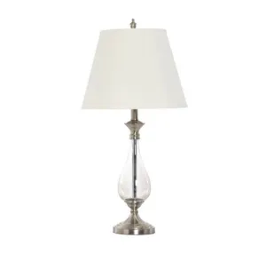 Bloomingdale Glass Base Lamp