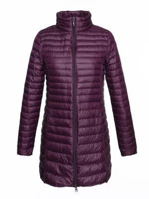 Casual Women Light Down Long Jackets