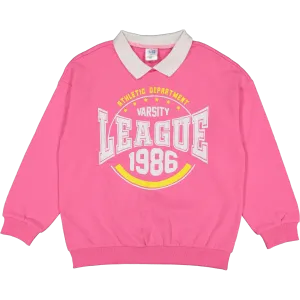 Crew Neck Pink Top
