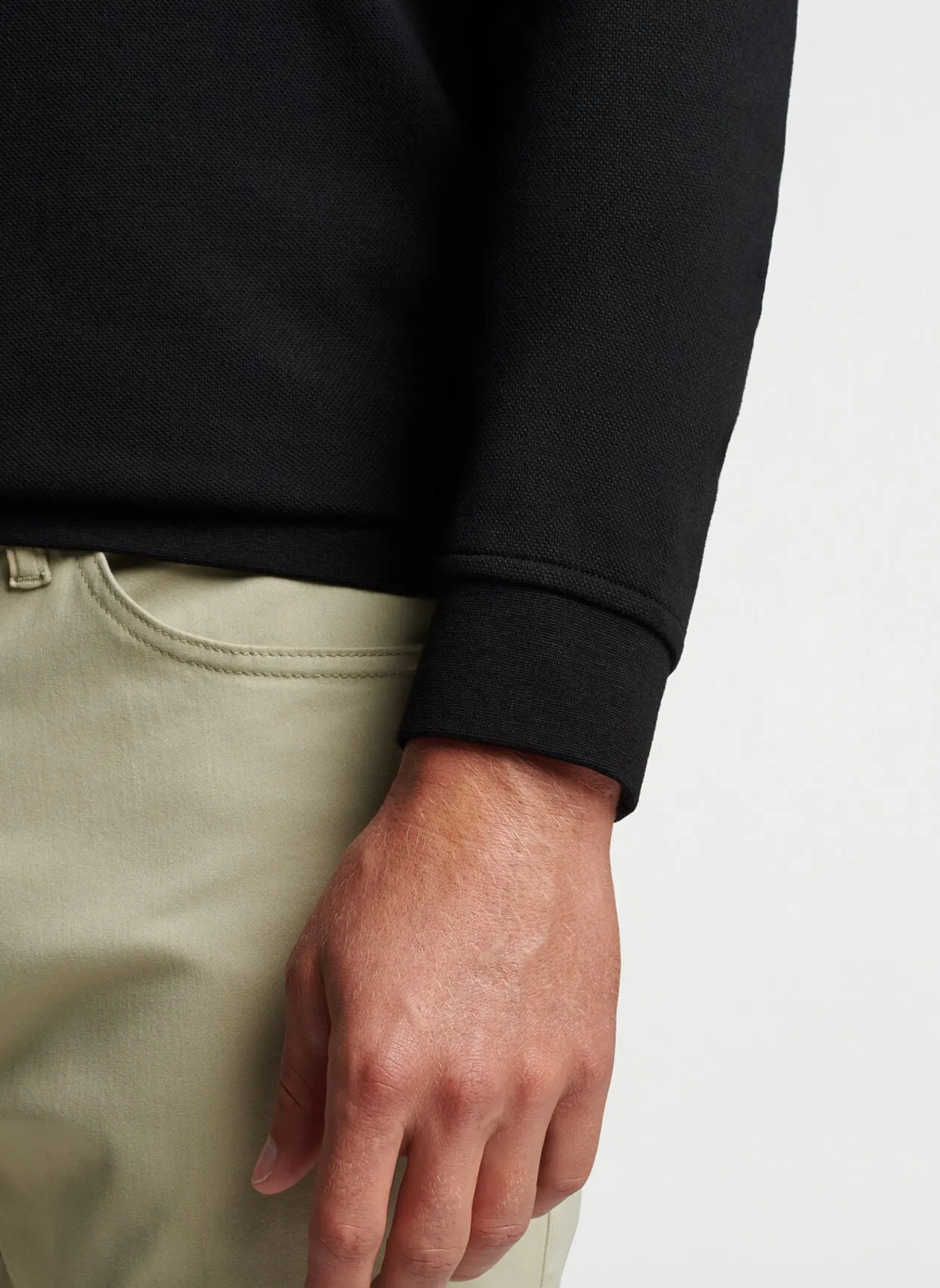 Crown Comfort Pullover in Black by Peter Millar