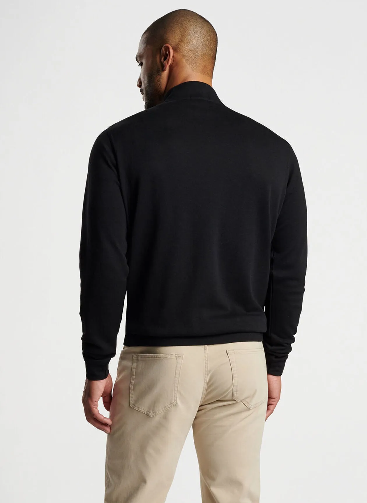 Crown Comfort Pullover in Black by Peter Millar