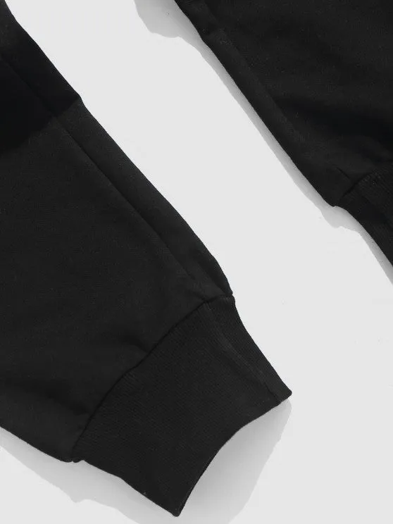 Embroidered Quarter Zip Polar Fleece Set