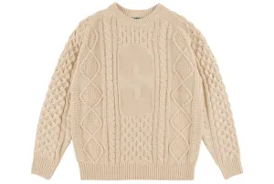 ENGINEERED CABLE KNIT SWEATER