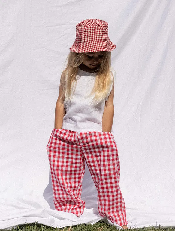 Favorite Pants in Red Check