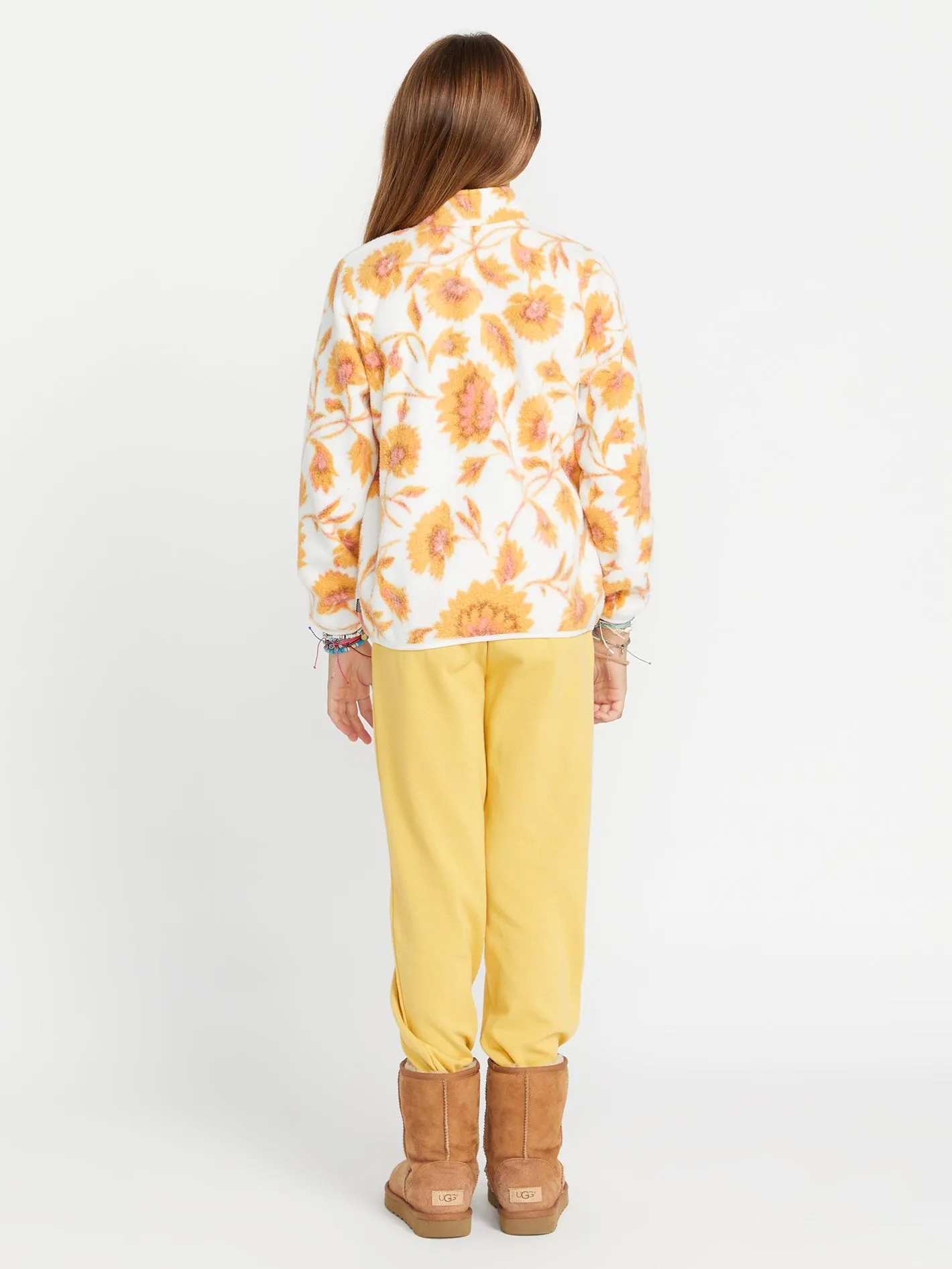 Girls Pheelin It Mock Neck Sweatshirt - Dijon