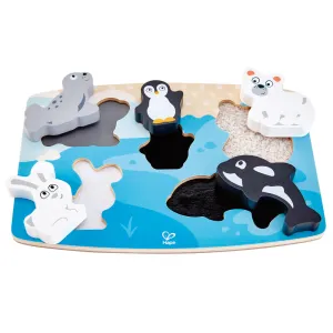 Hape Arctic Expedition 6pc Wooden Sensory Puzzle