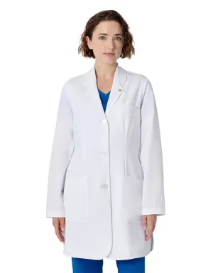 Healing Hands Womenss Mid-Length Three Pocket Fiona Lab Coat