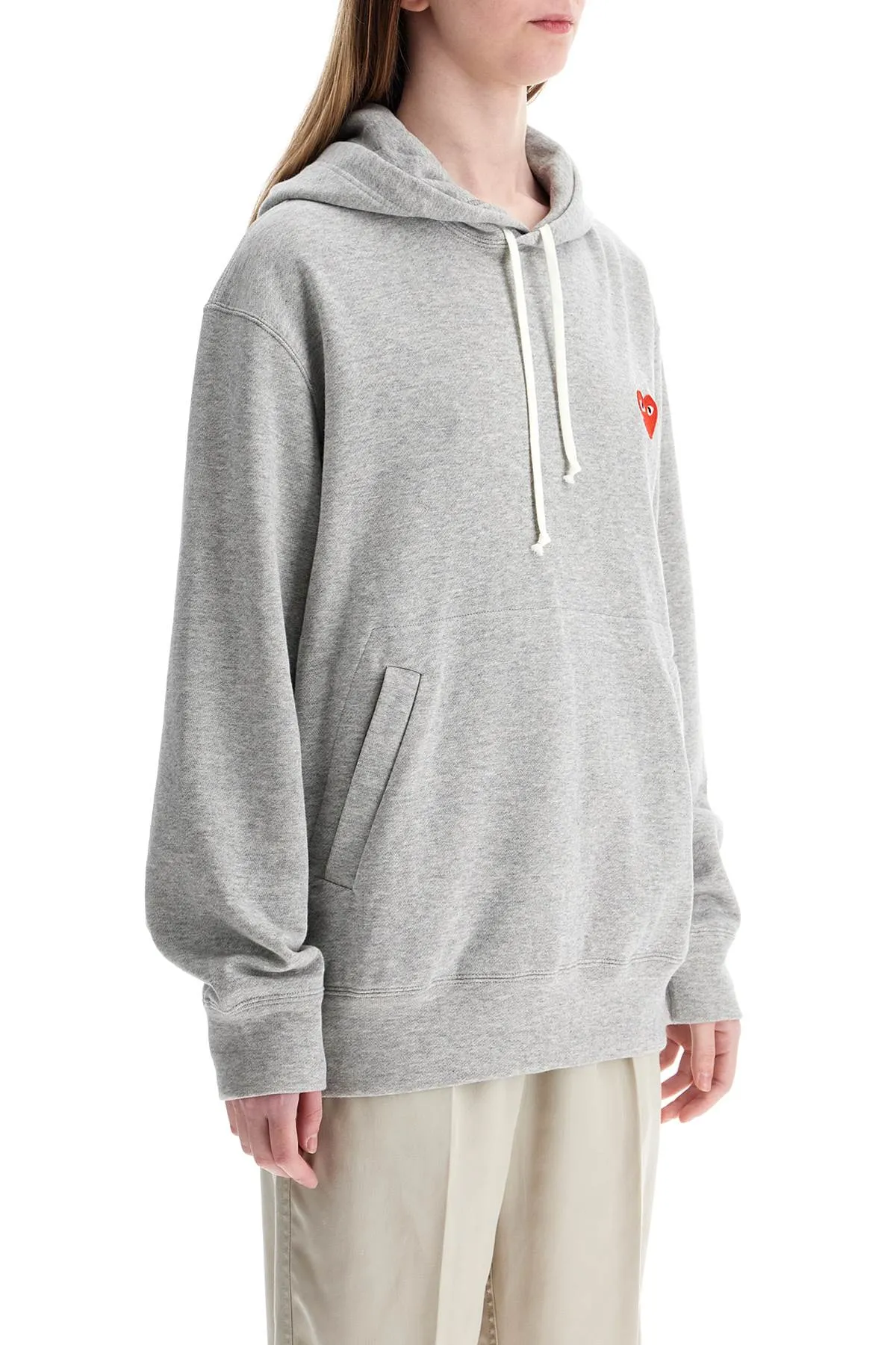Heart Logo Cotton Hoodie