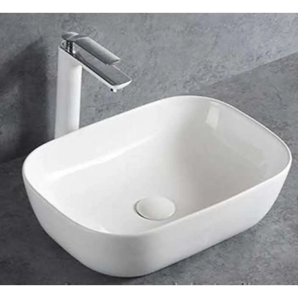 Jorford Sango Above Counter Oval Basin 470 x 330 x 140mm White
