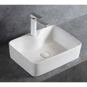 Jorford Sango Above Counter Rectangle Basin 490 x 380 x 135mm White