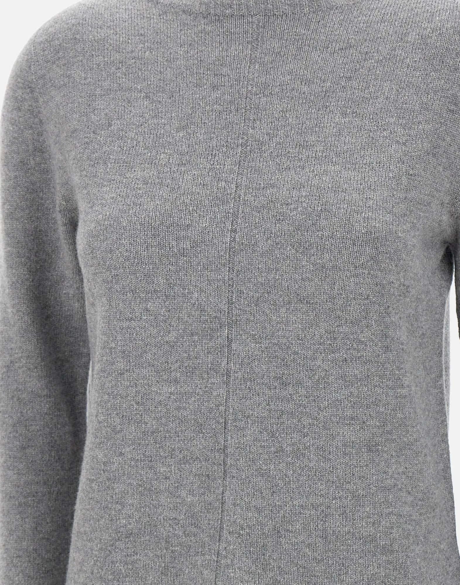 Light Grey Wool Sweater with Stripes