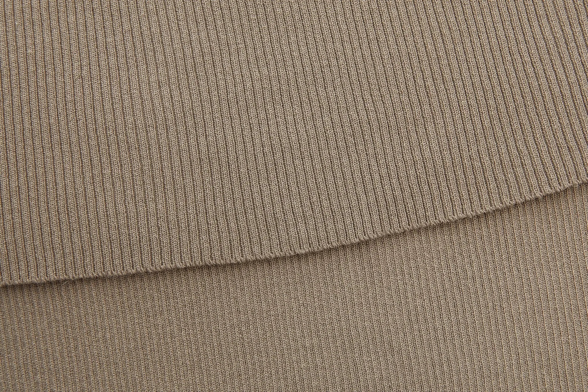 Light Tan Off Shoulder Knit Short Sleeve Top