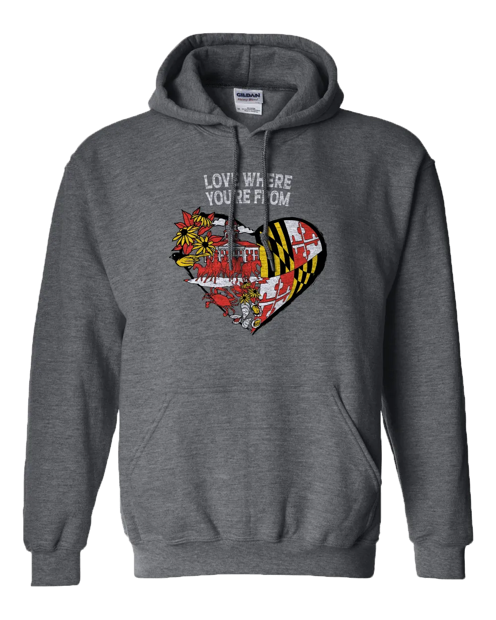 Love Where You're From (Dark Heather) / Hoodie