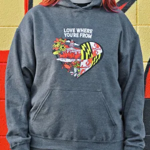 Love Where You're From (Dark Heather) / Hoodie