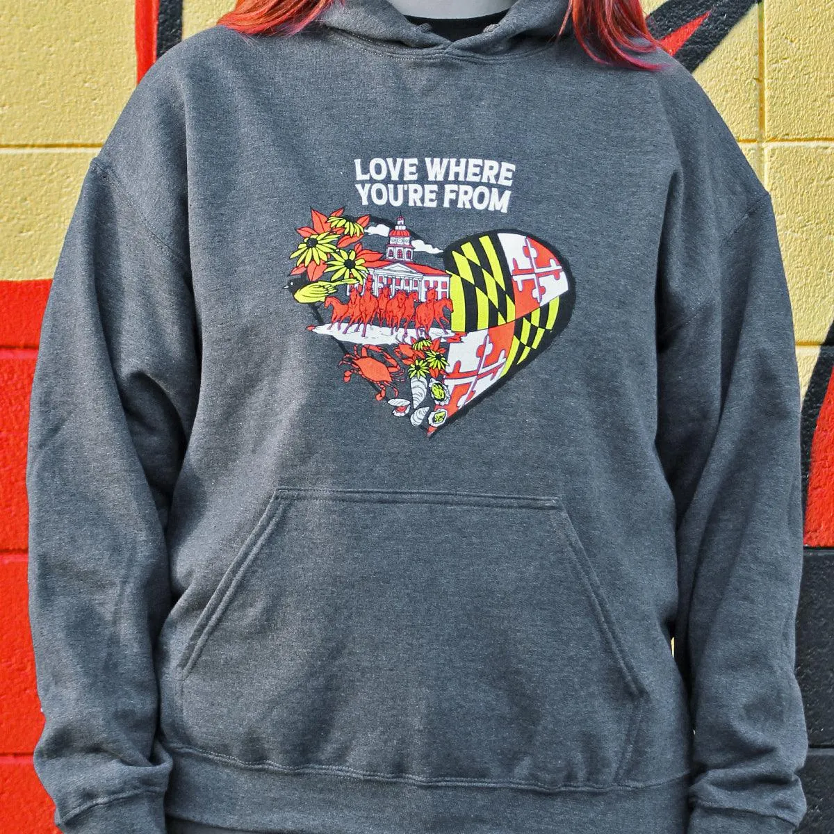 Love Where You're From (Dark Heather) / Hoodie
