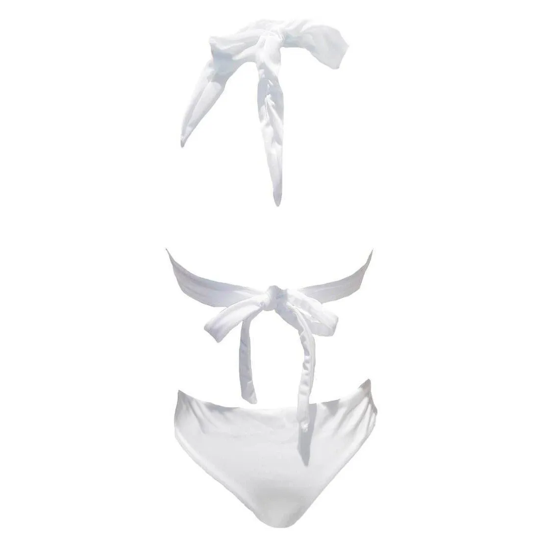 Malibu Rhinestone One Piece - White