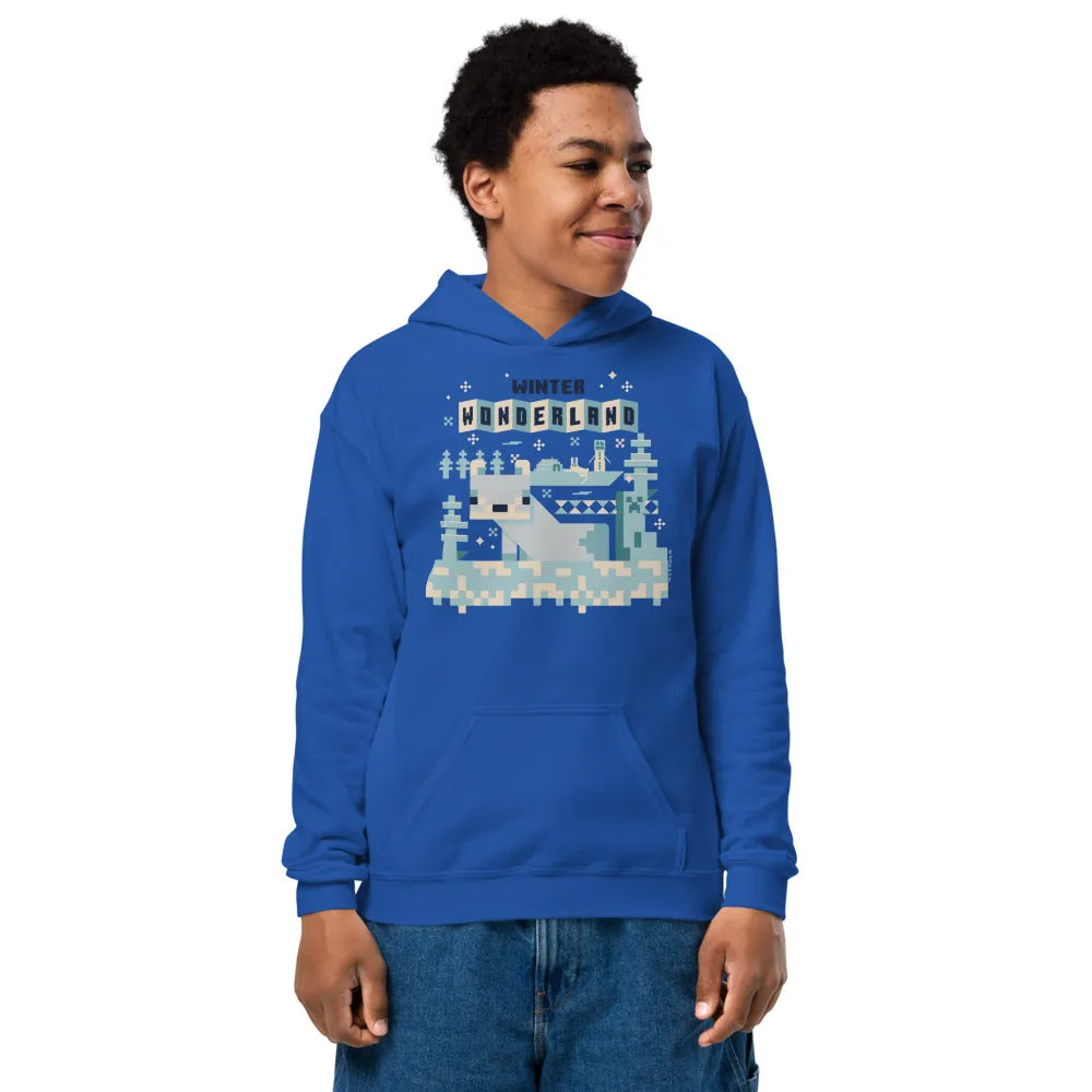 Minecraft Winter Wonderland Kids Hoodie