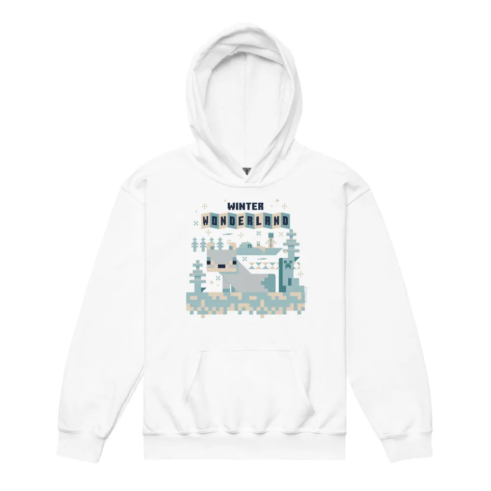 Minecraft Winter Wonderland Kids Hoodie