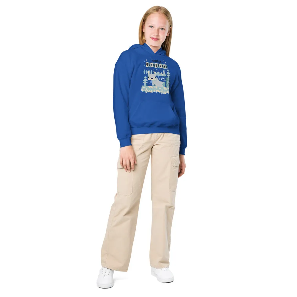 Minecraft Winter Wonderland Kids Hoodie
