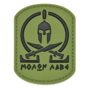 Molon Labe Patch Swords OD Green