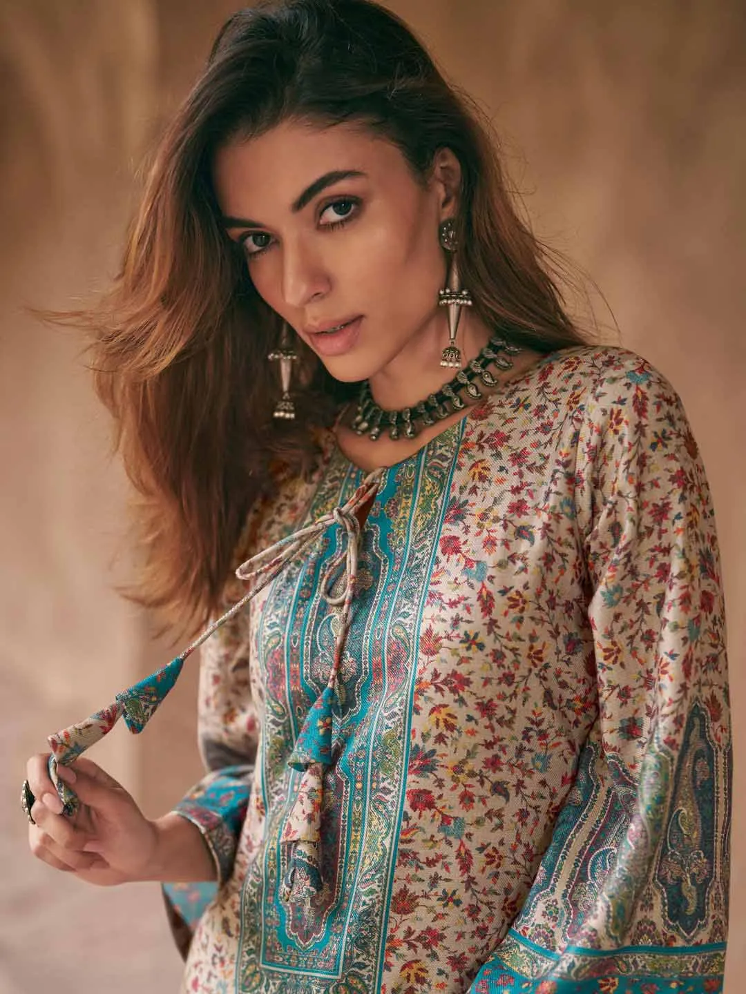 Mumtaz Arts Ethnic Lawn Cotton Unstitched Suit Dress Material for Women