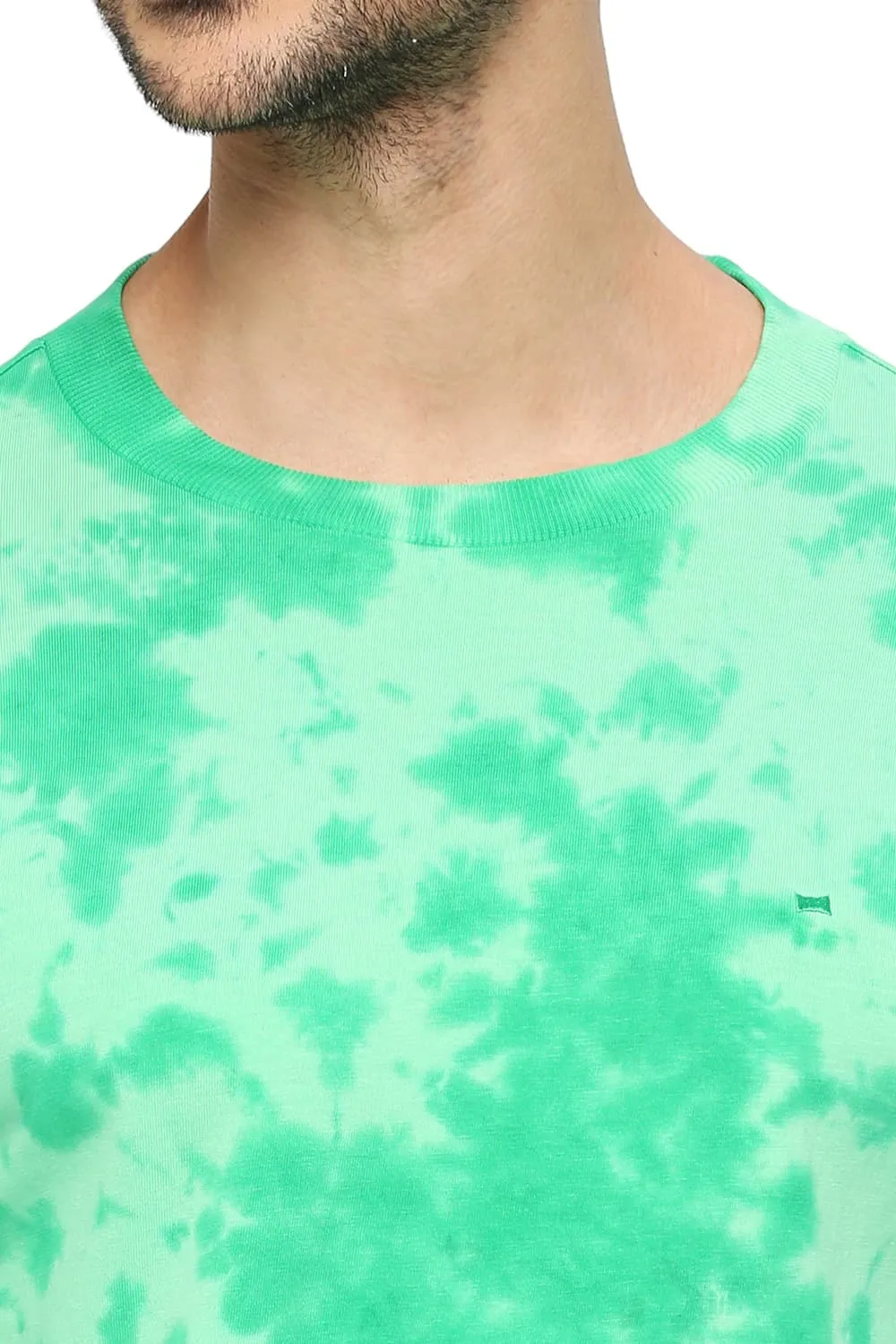 Muscle Fit Cotton Tie Dye Crew T-shirts