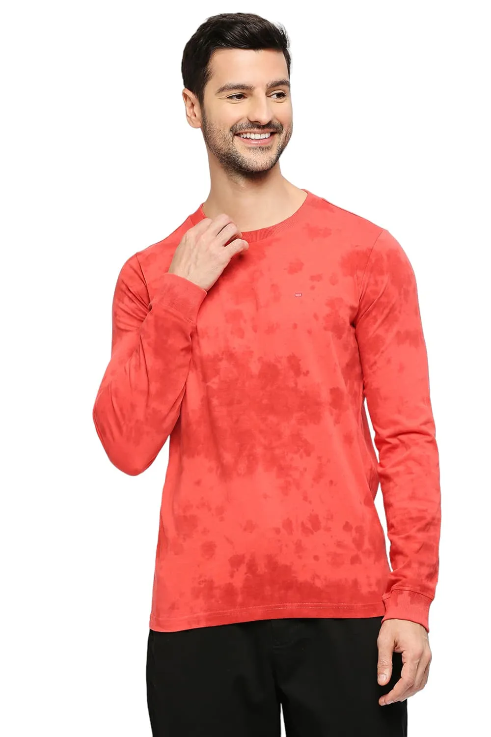 Muscle Fit Cotton Tie Dye Crew T-shirts