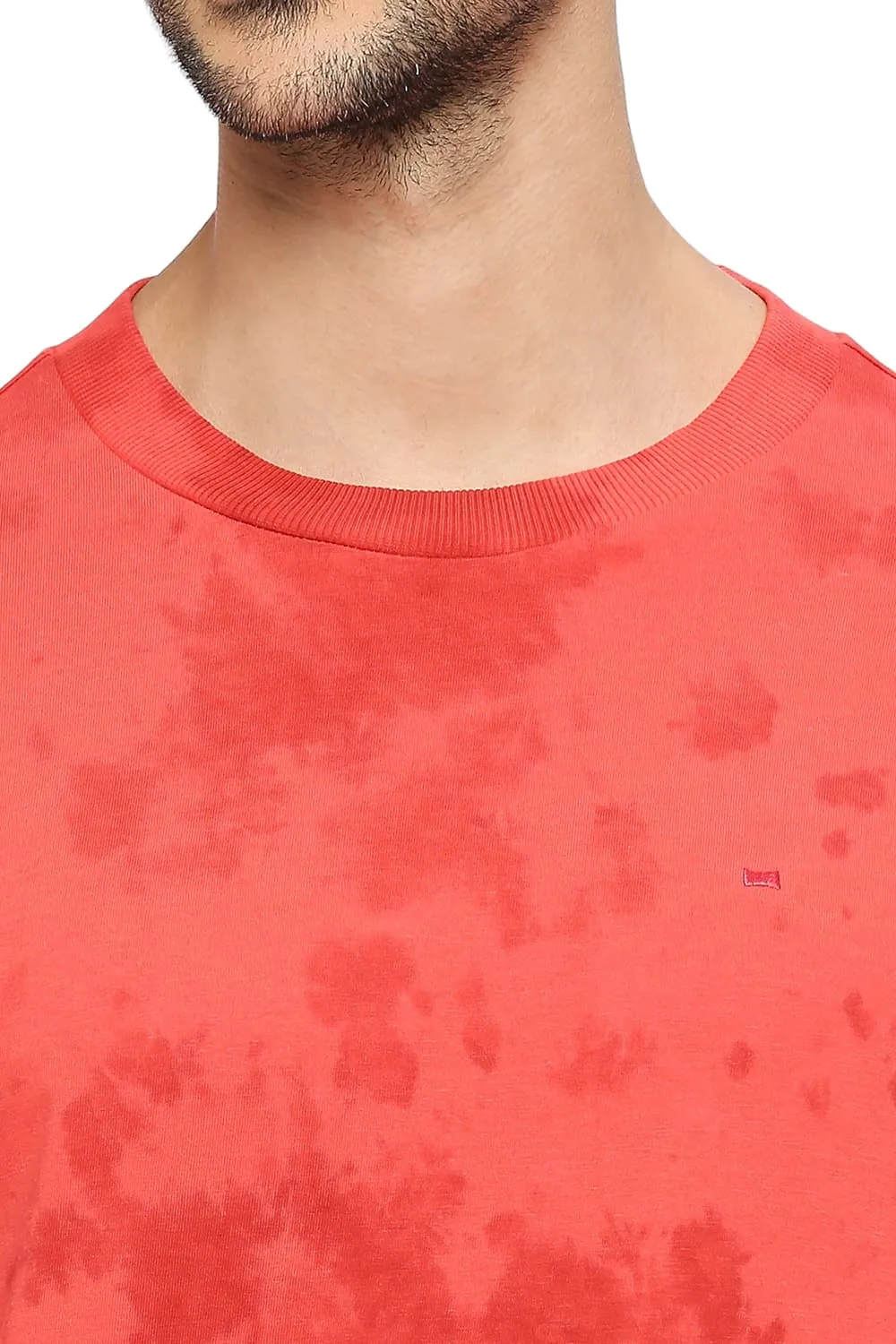 Muscle Fit Cotton Tie Dye Crew T-shirts