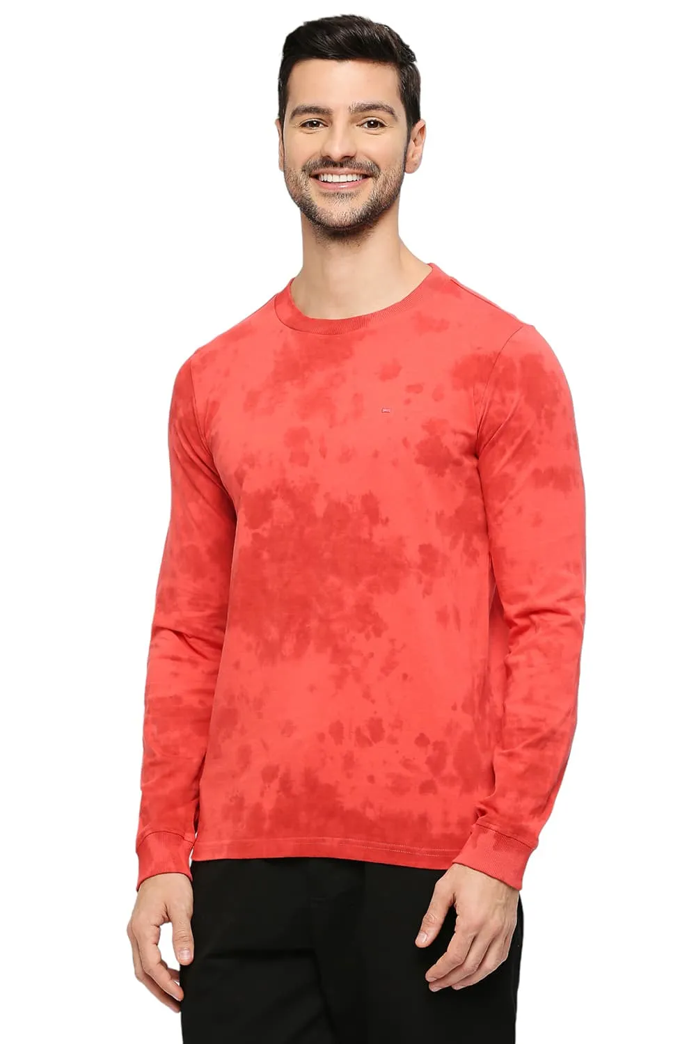 Muscle Fit Cotton Tie Dye Crew T-shirts