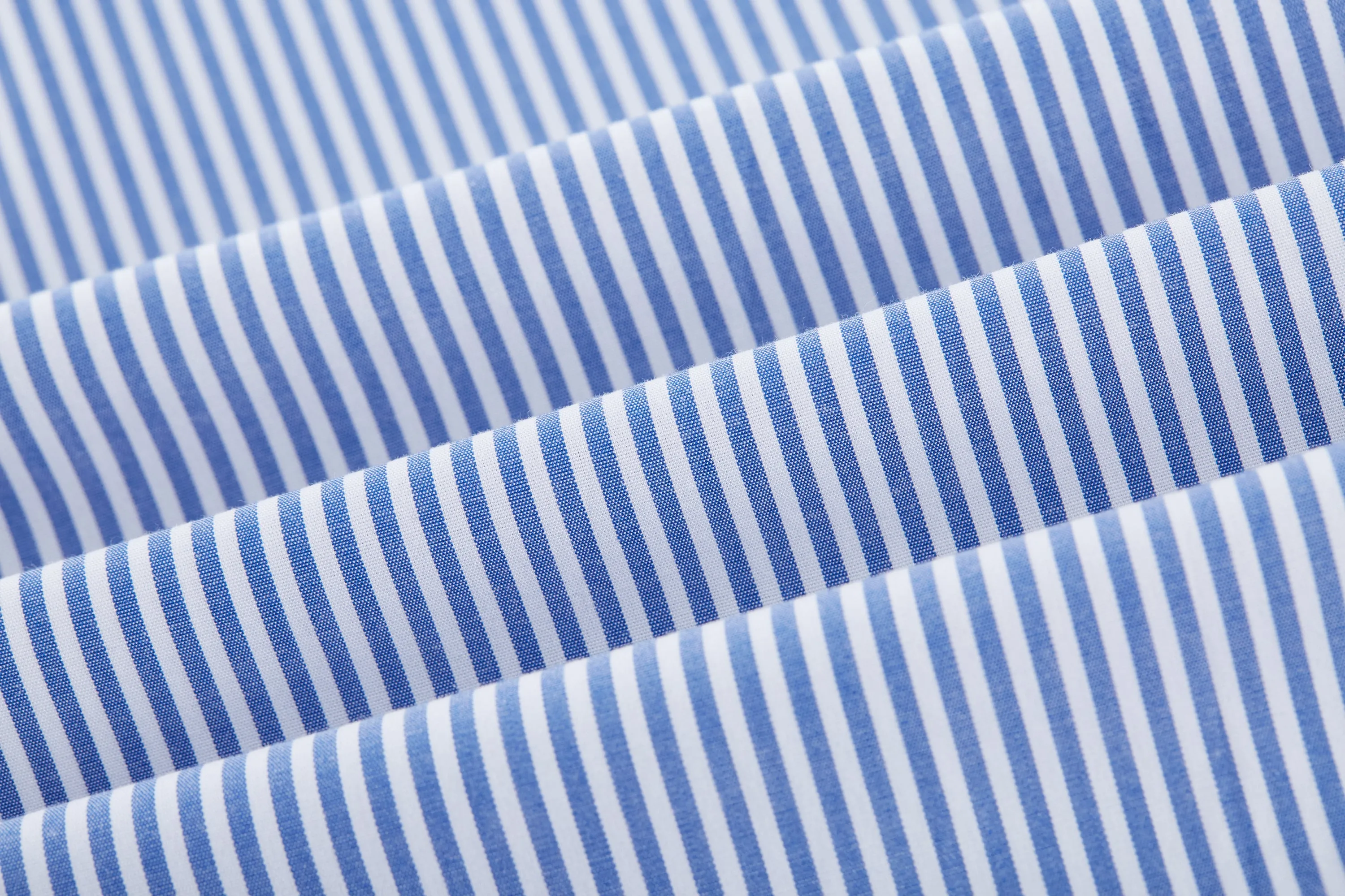 Ocean Cotton Rich Stretchable Stripe Poplin Shirt
