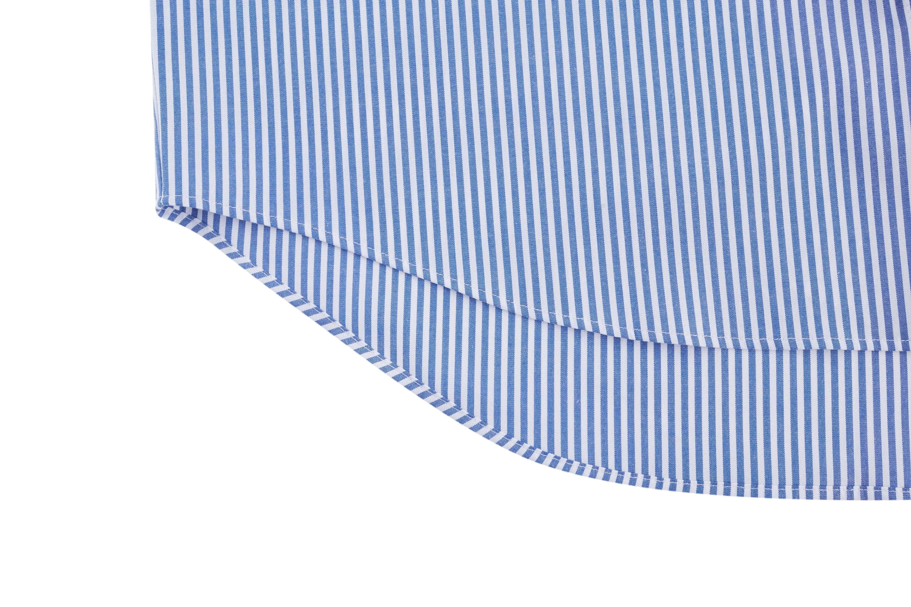 Ocean Cotton Rich Stretchable Stripe Poplin Shirt