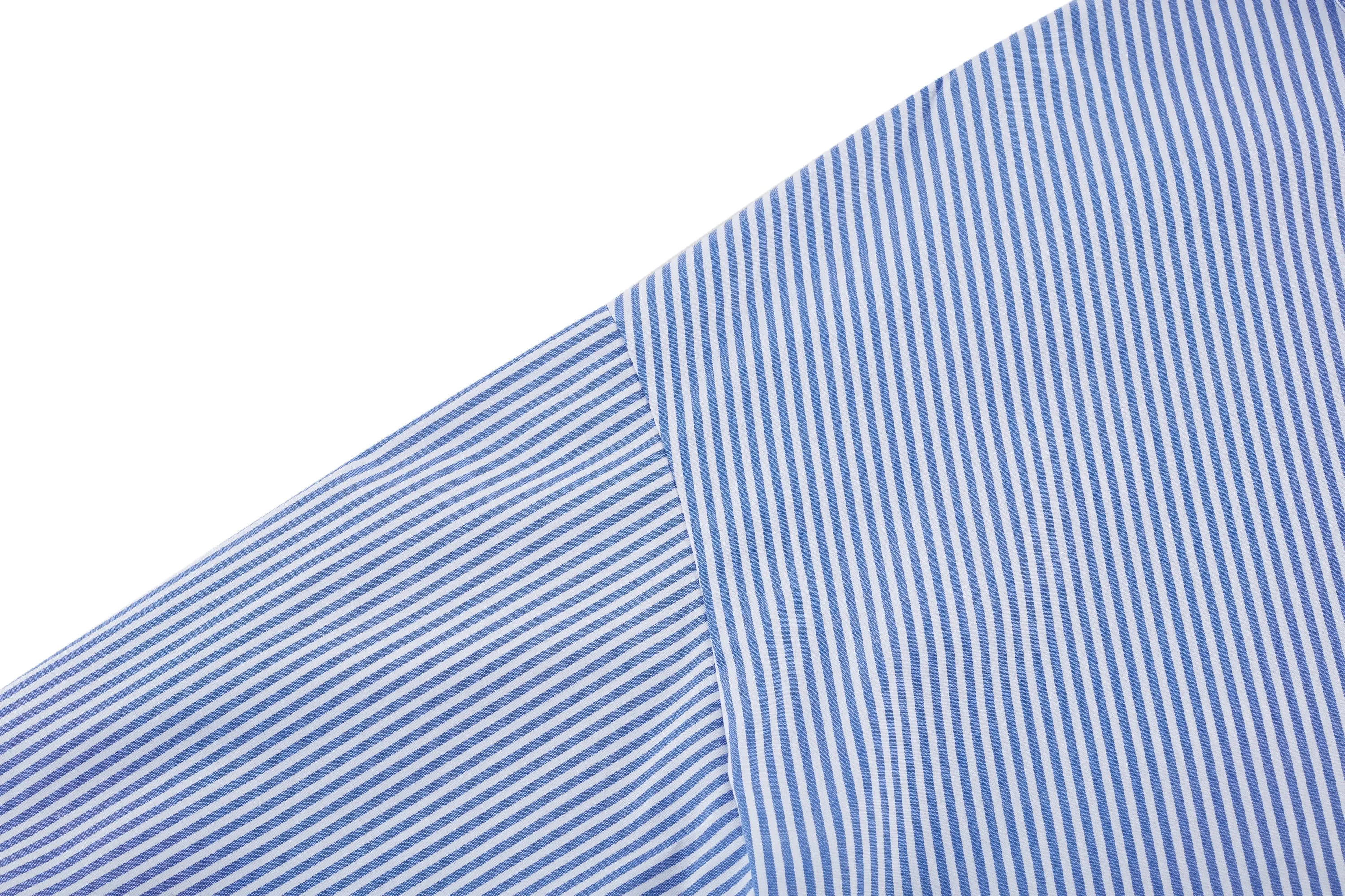 Ocean Cotton Rich Stretchable Stripe Poplin Shirt