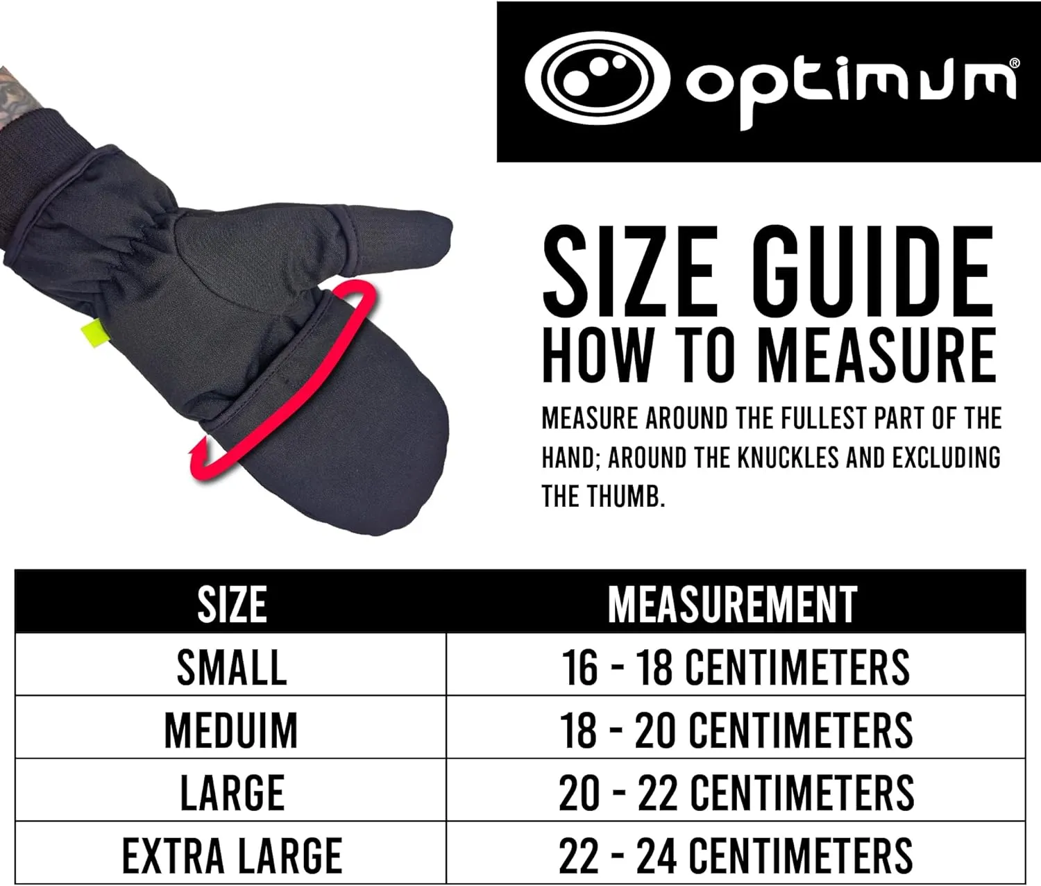 Optimum  Dry Wrap Winter Gloves - Waterproof & Thermal with Touch Screen Access