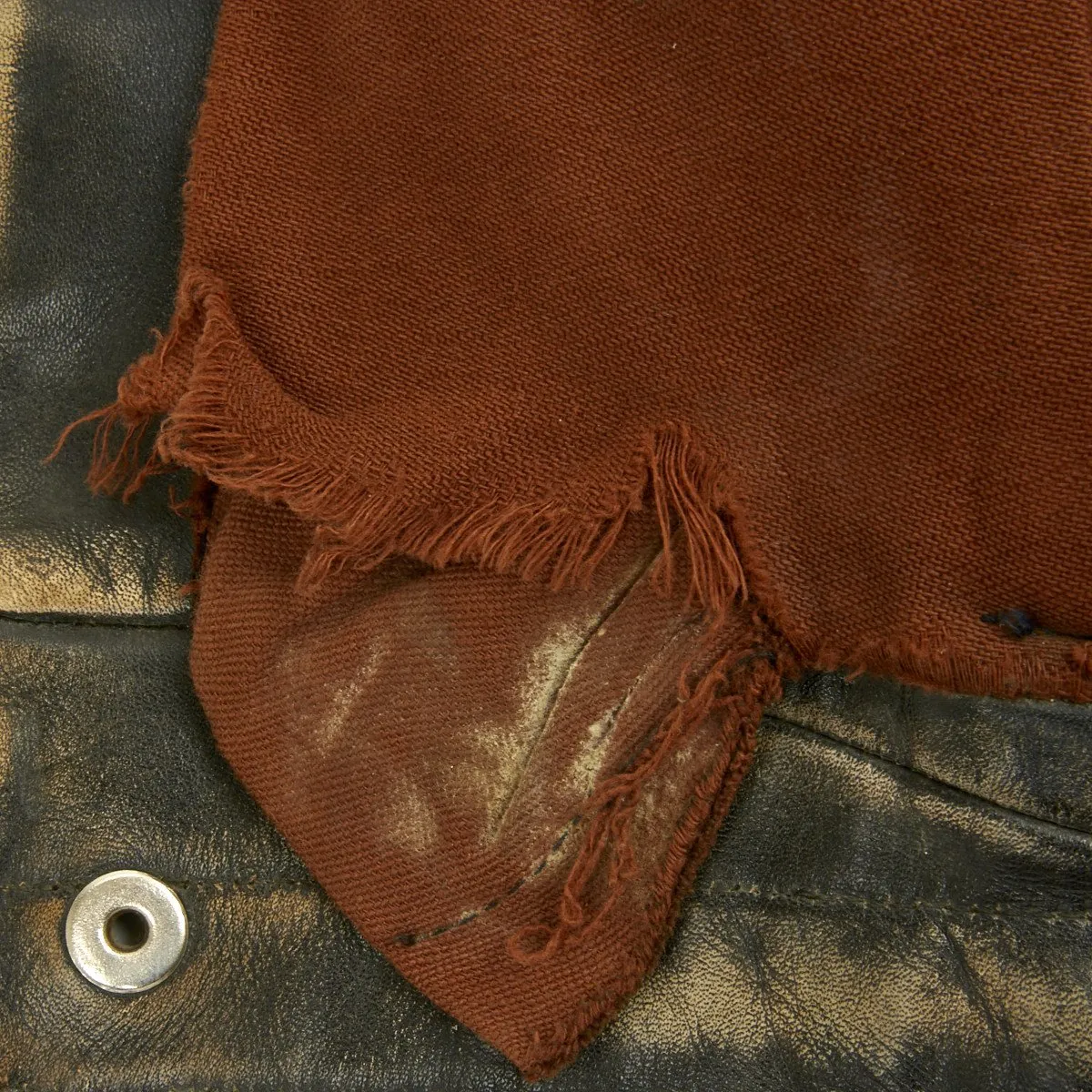 Original German WWII Luftwaffe Officer Leather Flight Jacket with Bullion Eagle