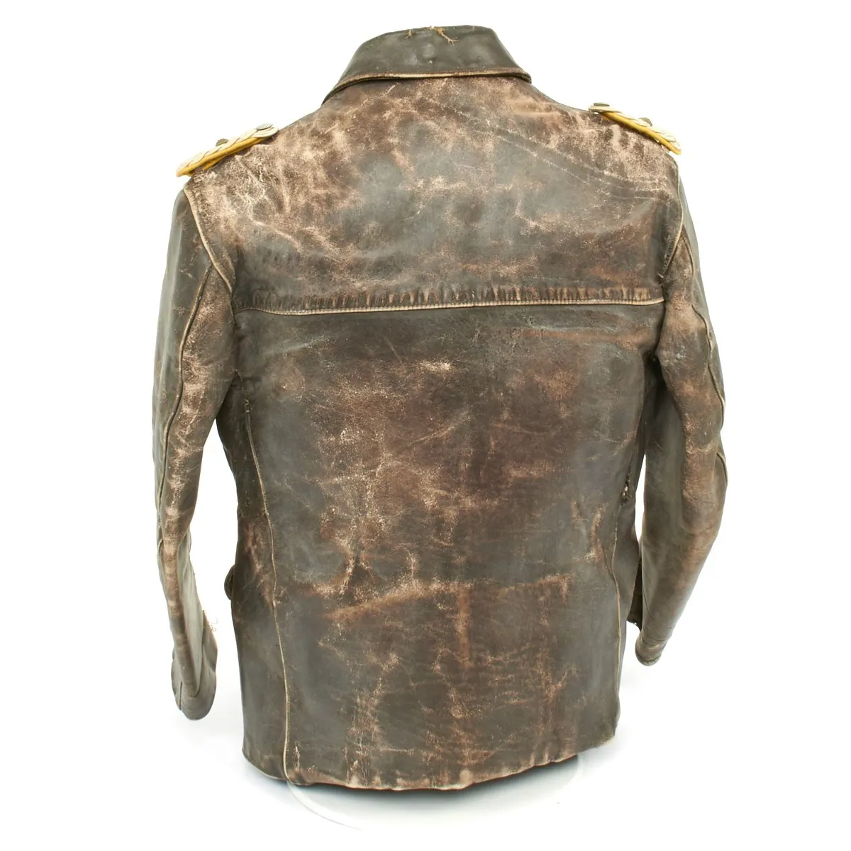 Original German WWII Luftwaffe Officer Oberstleutnant Leather Flight Jacket