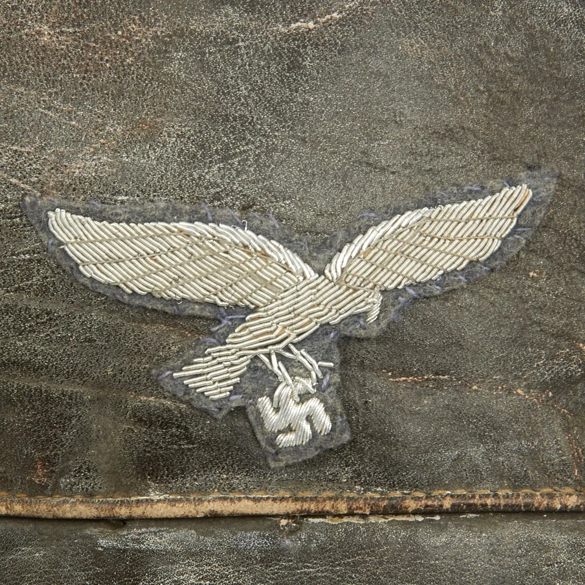 Original German WWII Luftwaffe Officer Oberstleutnant Leather Flight Jacket
