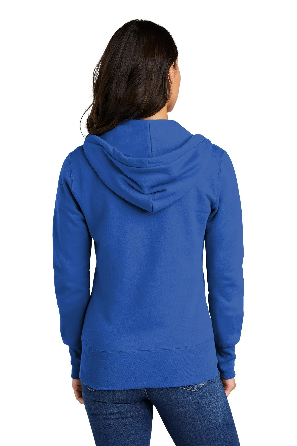 Port & Company Ladies Core Fleece Custom Zip Hoodies, Royal
