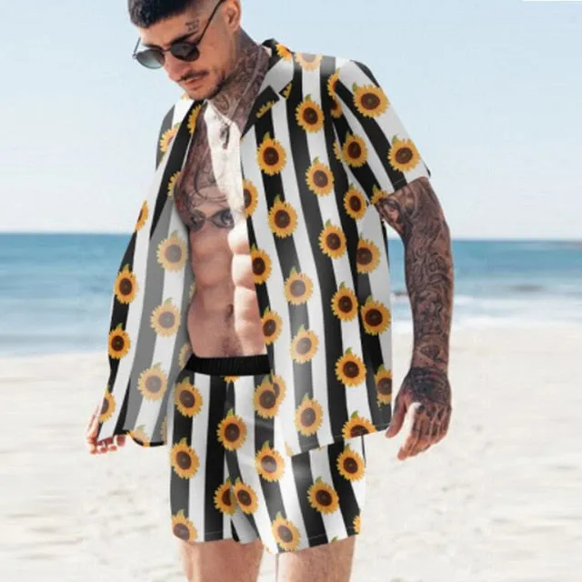Royal Sire Hawaiian Floral Short Sets