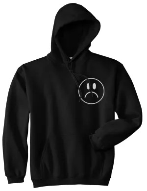 Sad Face Chest Mens Pullover Hoodie