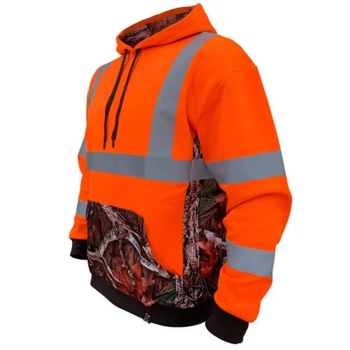 SafetyShirtz Men's SS360° Class 3 Deepwoods Hoodie_Orange