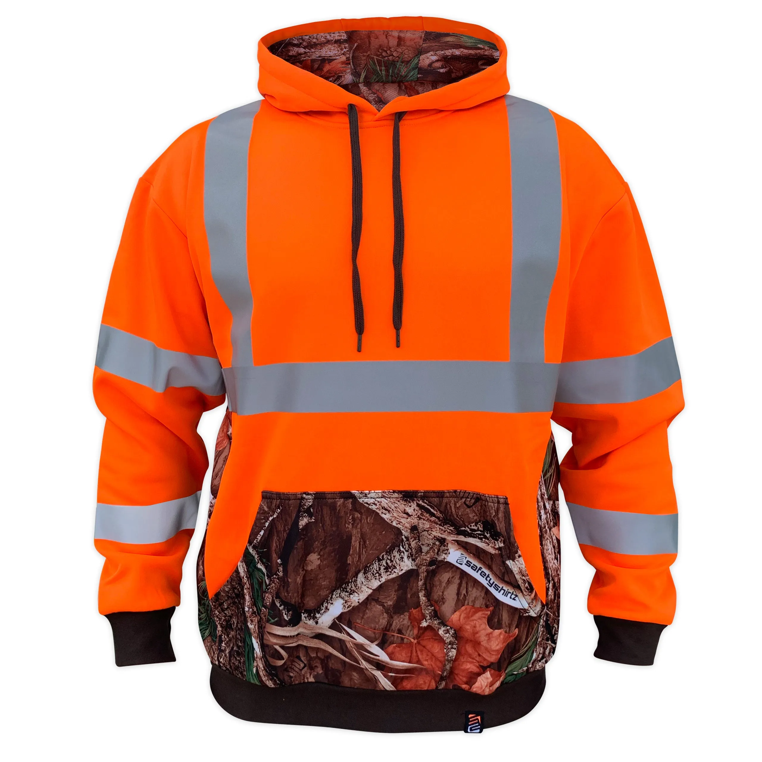 SafetyShirtz Men's SS360° Class 3 Deepwoods Hoodie_Orange